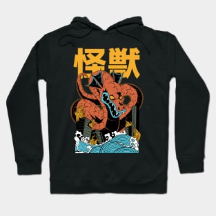 Awesome Kaiju Dragon Monster Japanese Destroy City Hoodie